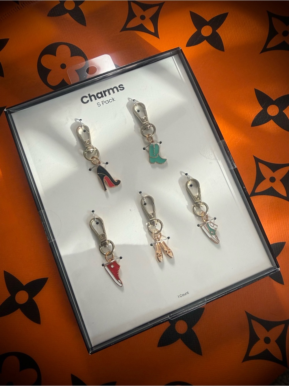 Chic Gold Tone Metal Charm Set - Picture 2 of 5